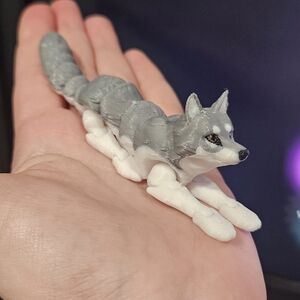3D printed mini wolf